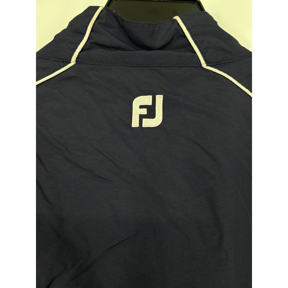 FootJoy Half 1/2 Quarter 1/4 Zip Pullover Windbreaker Jacket 100% Nylon XXL 2XL - Picture 5 of 7